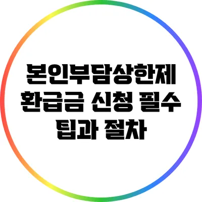 본인부담상한제 환급금 신청 필수 팁과 절차