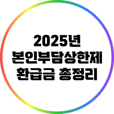 2025년 본인부담상한제 환급금 총정리